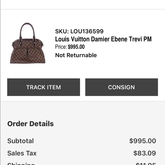 Louis Vuitton Damier Ebene Canvas Trevi PM - Picture 15 of 16